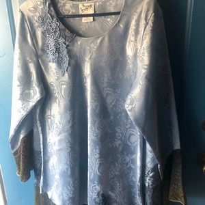 2 Piece Skirt & Top Ice Blue NWOT